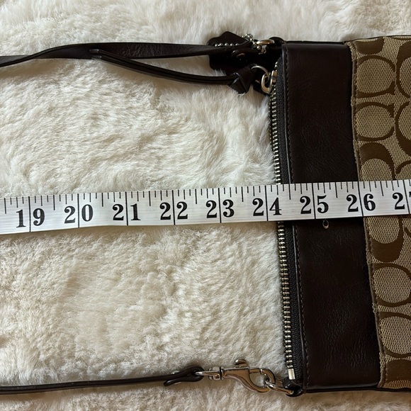 Coach CC Signature Monogram Adjustable Shoulder Strap Crossbody Tote Bag Purse - Picture 11 of 17